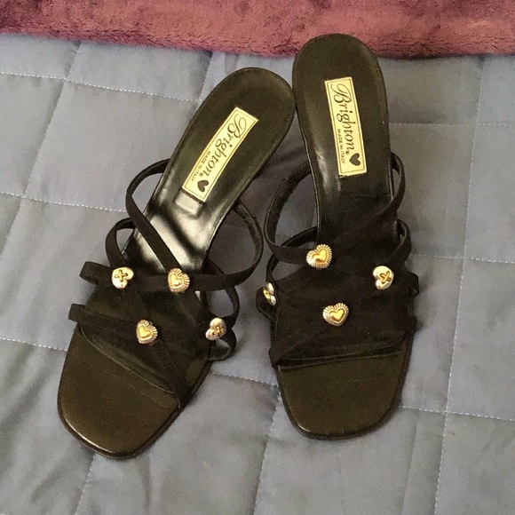 Brighton Shoes - Brighton Black Women’s Robbie Vintage Heels Sandals 9M